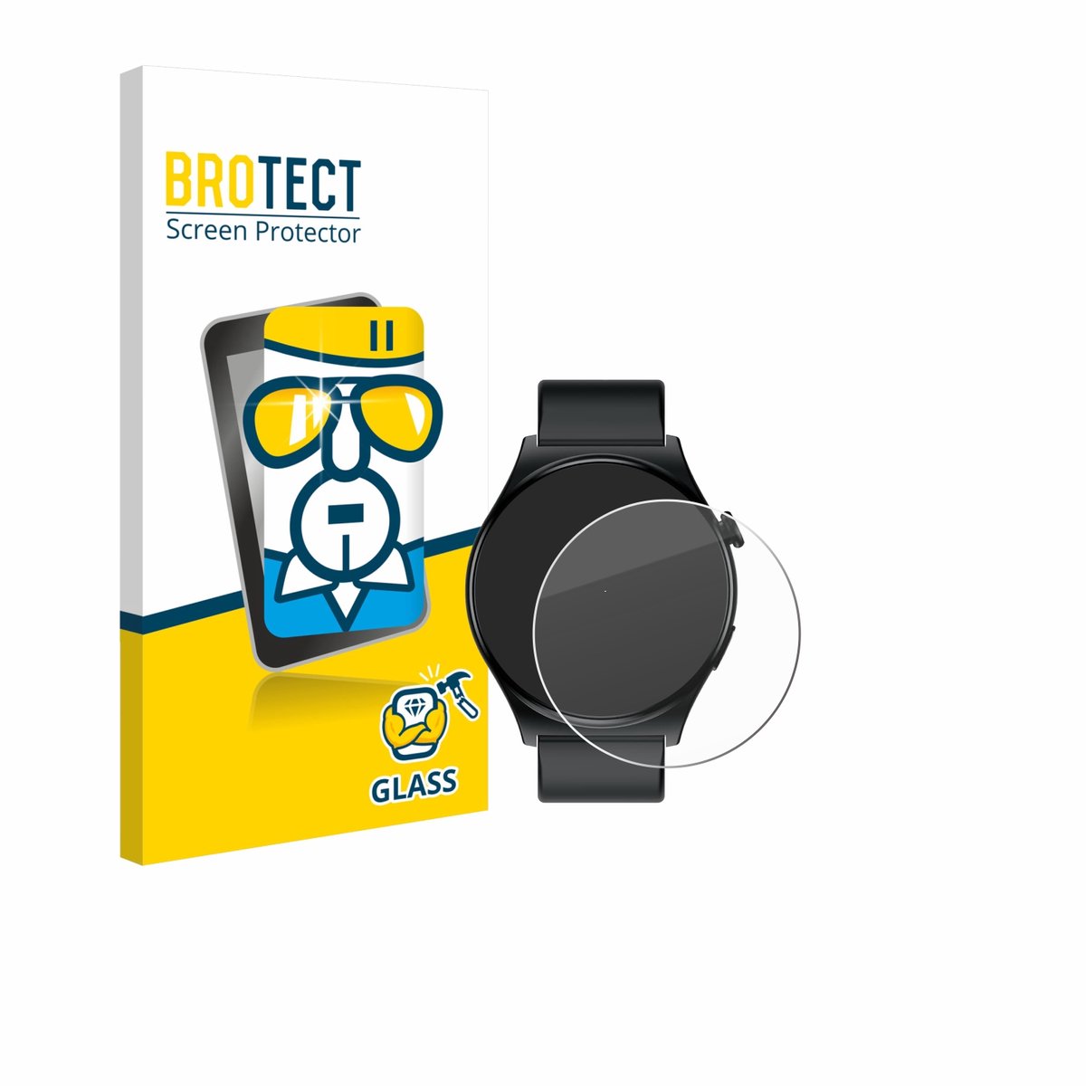 BROTECT - Glas Screenprotector voor Infinix XWATCH XW3E - Gehard Beschermglas 9H