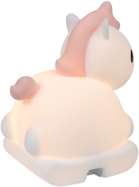 Mary's Siliconen LED-nachtlampje met wekker, Unicorn rocking horse, zacht, voor de kinderkamer, USB RGB-lampje van Mary's — afbeelding 3