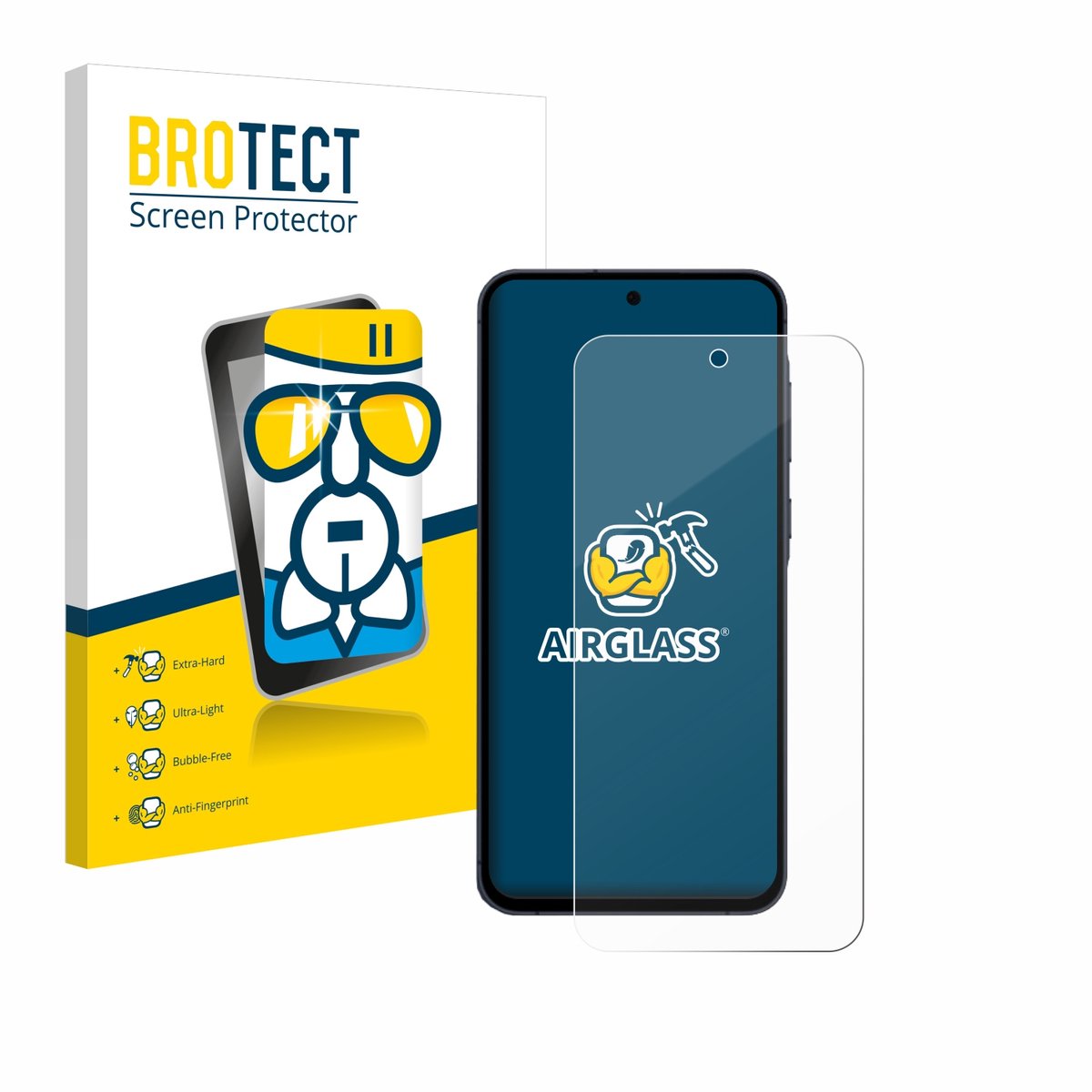 Screenprotector voor Samsung Galaxy A55 5G Enterprise Edition Beschermglas transparant