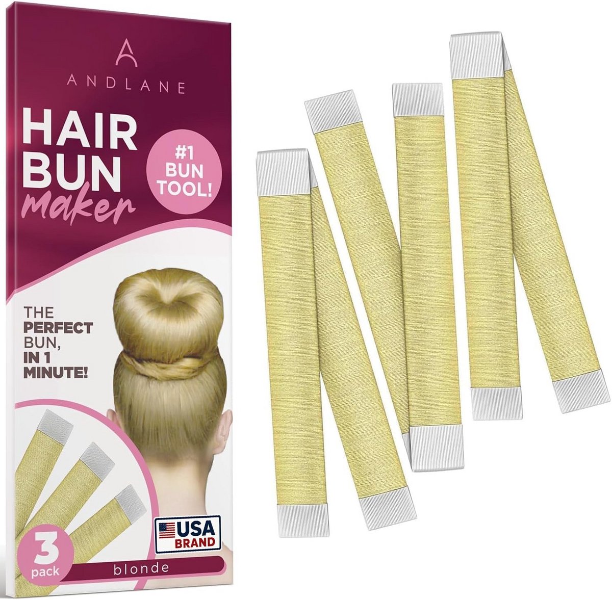 Haarbol Maker voor French Twist Knot in Minder dan een Minuut - Haarfold Wrap met Snap