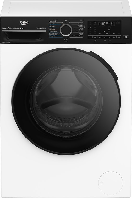 BEKO BM5DFT4941B- Wasdroogcombinatie 9kg/6kg, 1400t, EnergySpin, ProSmart Inverter motor