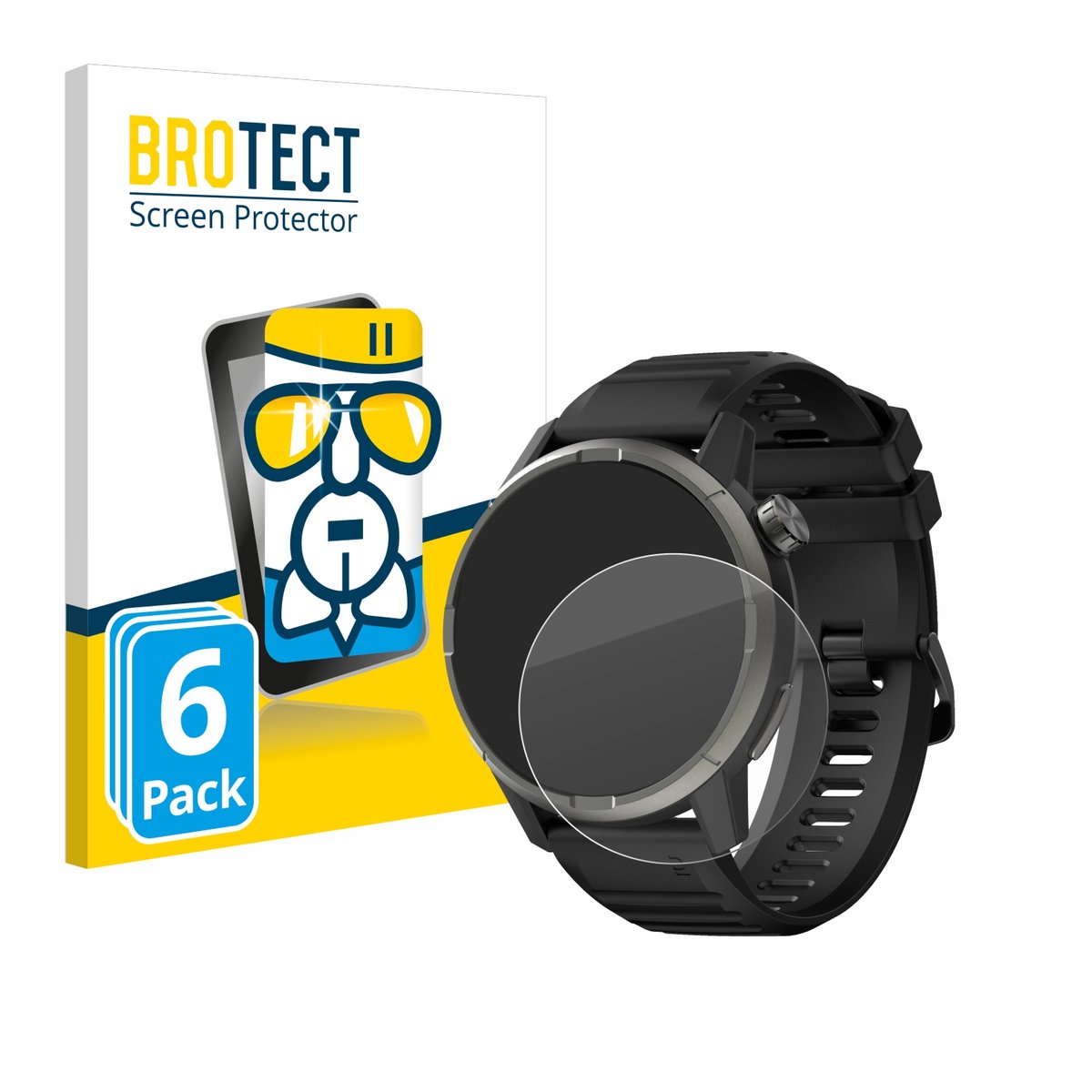 Screenprotector 6 Stuks voor Kiprun GPS 900 by Coros Beschermglas transparant