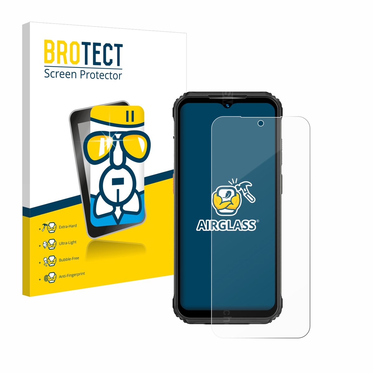 Screenprotector voor Ulefone Armor 21 Beschermglas transparant