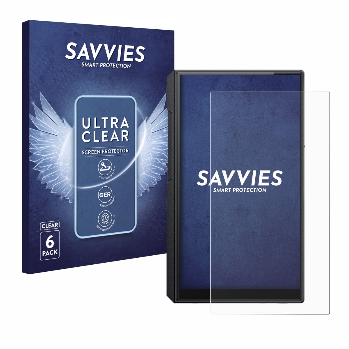 Savvies - Screenprotector voor FiiO M11s - Folie Beschermfolie transparant 6 Stuks