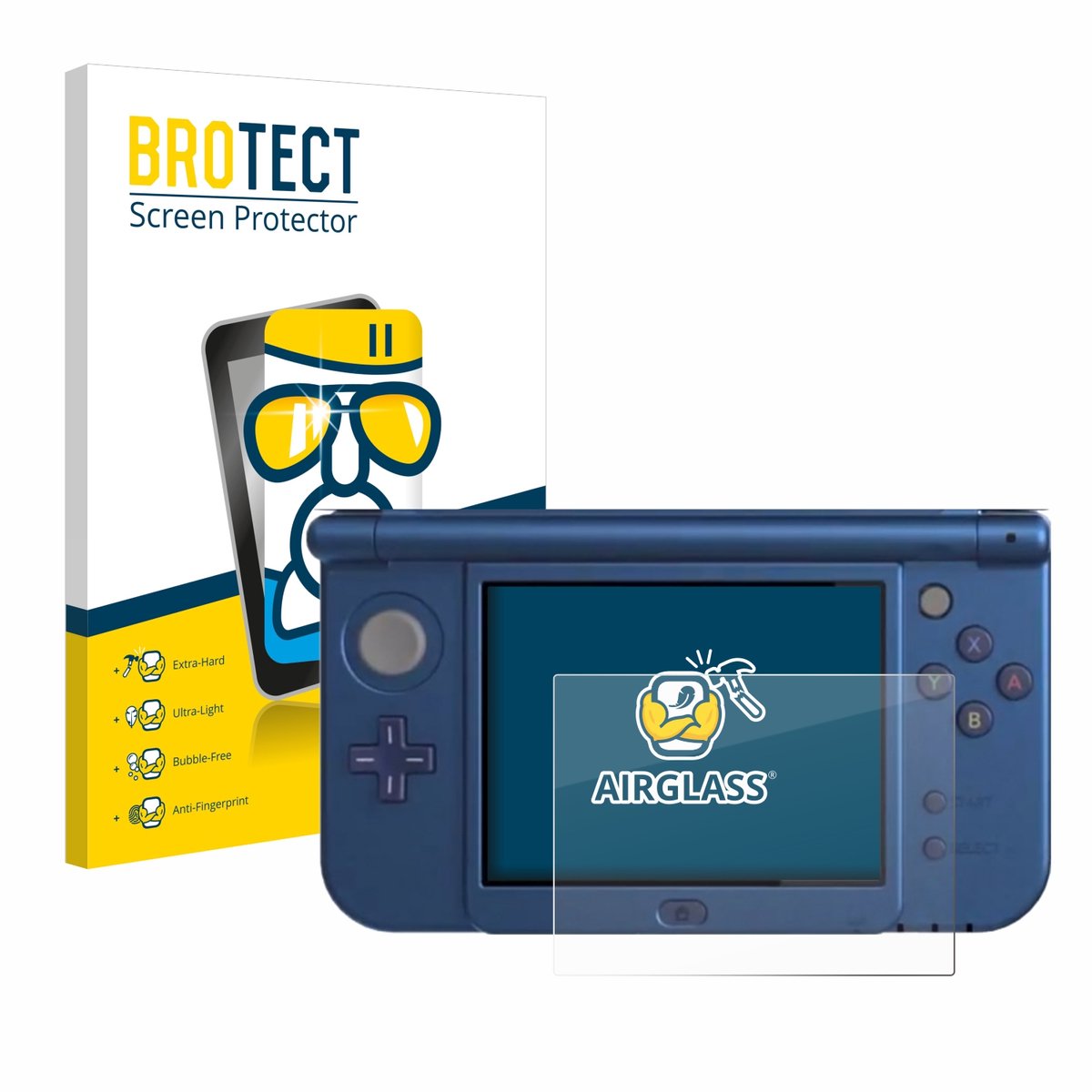 Screenprotector voor Nintendo New 3DS XL (Unteres Display) Beschermglas transparant