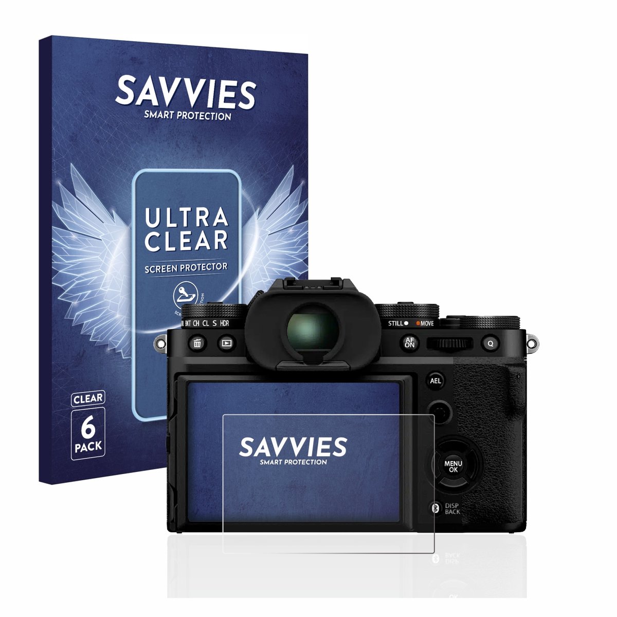 Savvies - Screenprotector voor Fujifilm X-T5 - Folie Beschermfolie transparant 6 Stuks