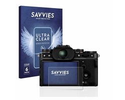 Savvies - Screenprotector voor Fujifilm X-T5 - Folie Beschermfolie transparant 6 Stuks