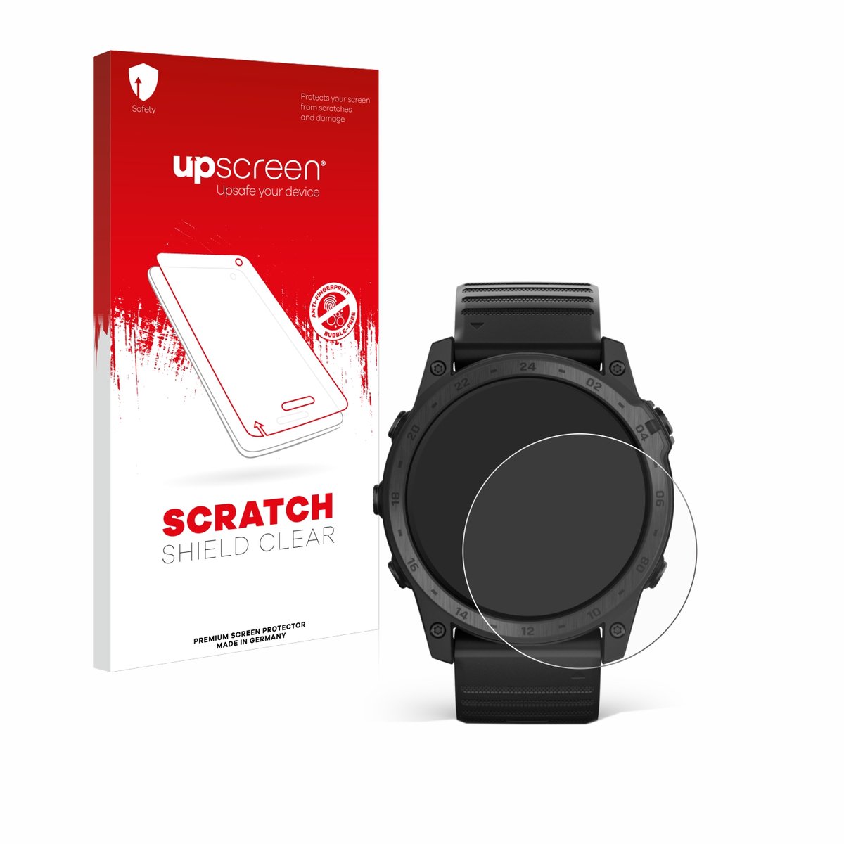 upscreen - Screenprotector voor Garmin Tactix 7 Pro - Folie Beschermfolie transparant