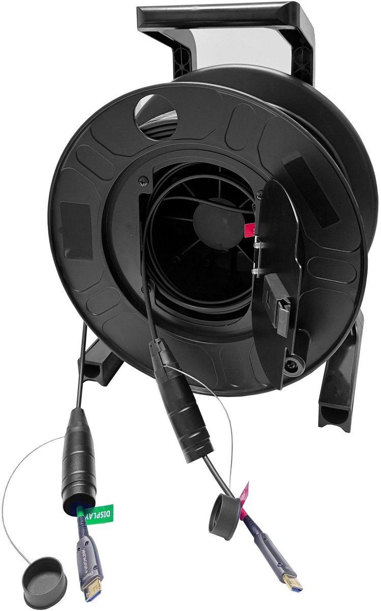 Image of Vivolink PROHDMIOP100AM-DRUM HDMI kabel 100 m HDMI Type A (Standaard) Zwart