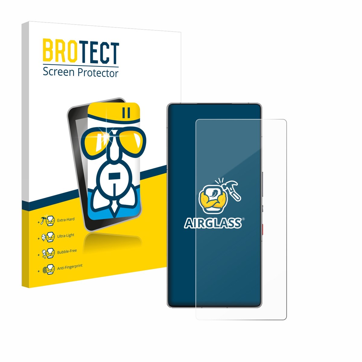 Screenprotector voor ZTE Nubia Red Magic 10 Pro Beschermglas transparant