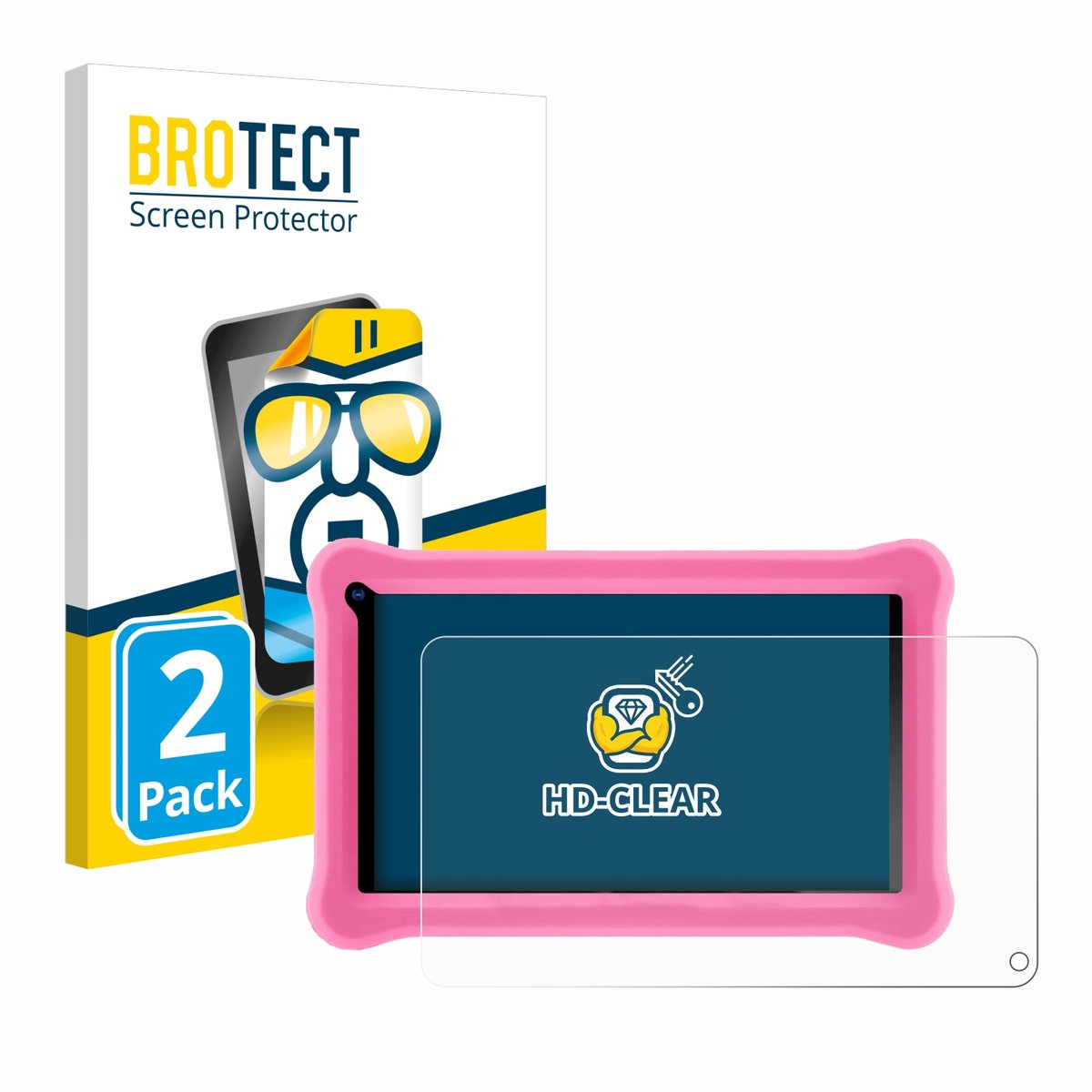 BROTECT - Screenprotector voor Sumtab K708 7.1" - Folie Beschermfolie transparant 2 Stuks