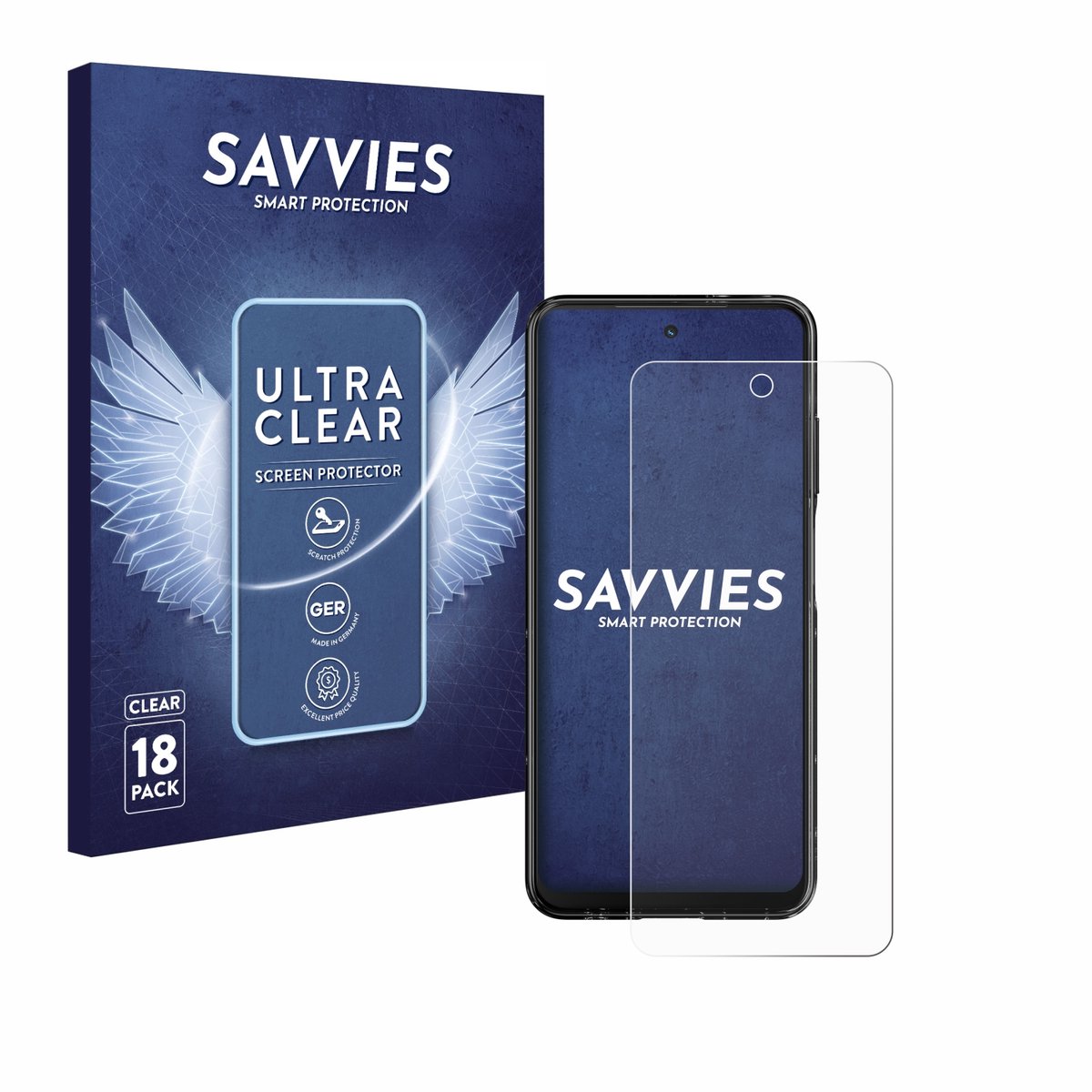 Savvies - Screenprotector voor HMD Fusion - Folie Beschermfolie transparant 18 Stuks