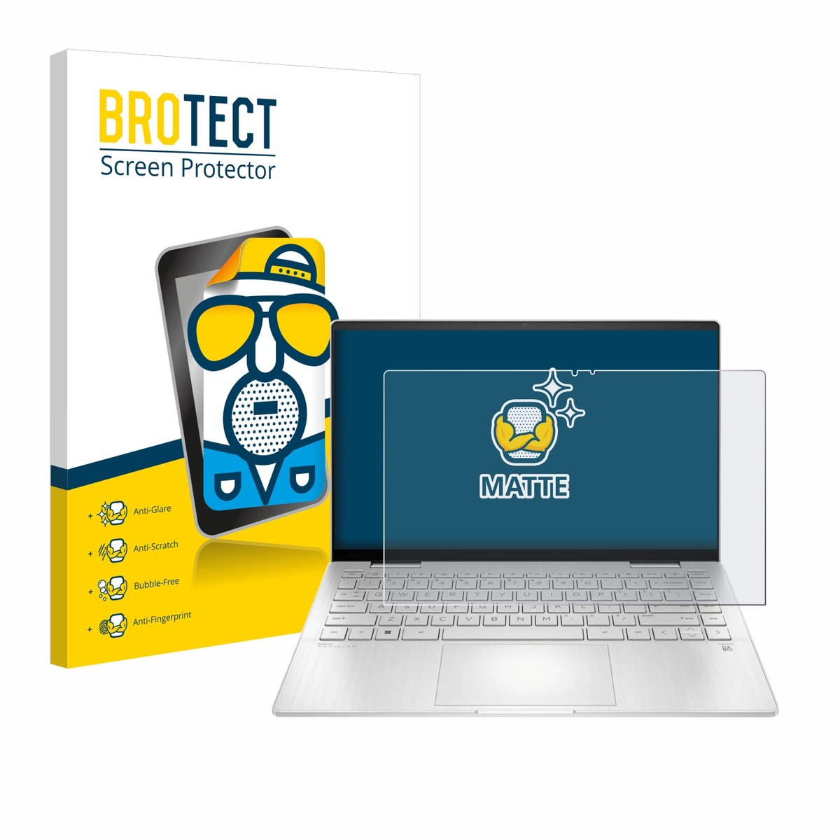 BROTECT - Screenprotector voor HP Pavilion x360 14-ek2154ng 14" - Folie Beschermfolie matte