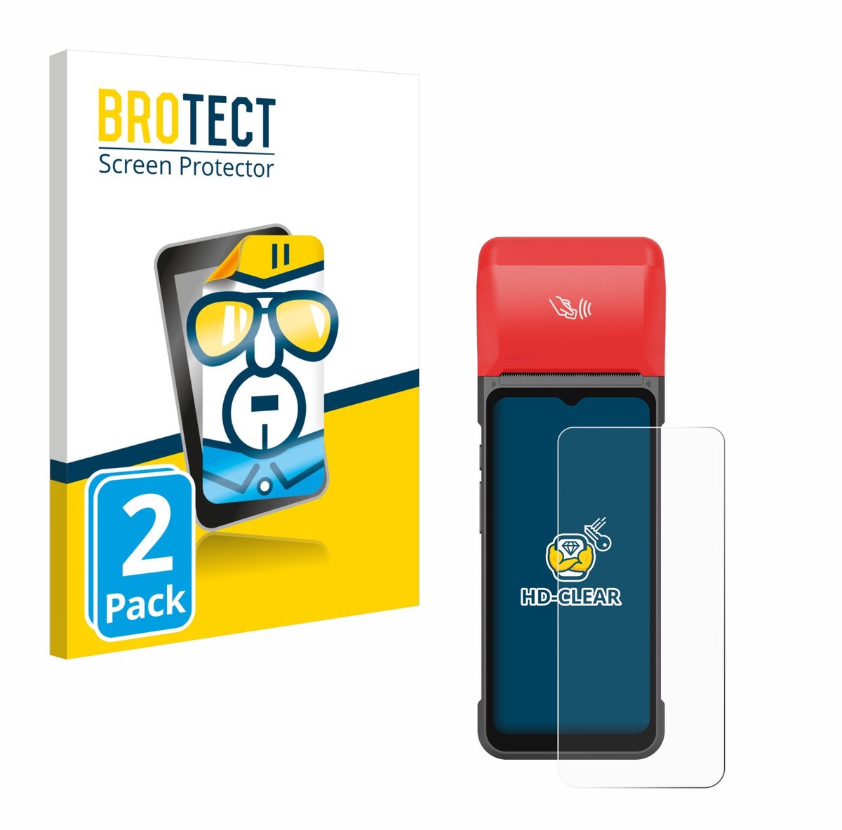 BROTECT - Screenprotector voor iMin Swift 2 Pro - Folie Beschermfolie transparant 2 Stuks