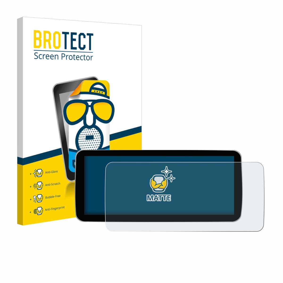 BROTECT - Screenprotector voor Ninetom Car Radio 12.3" - Folie Beschermfolie matte