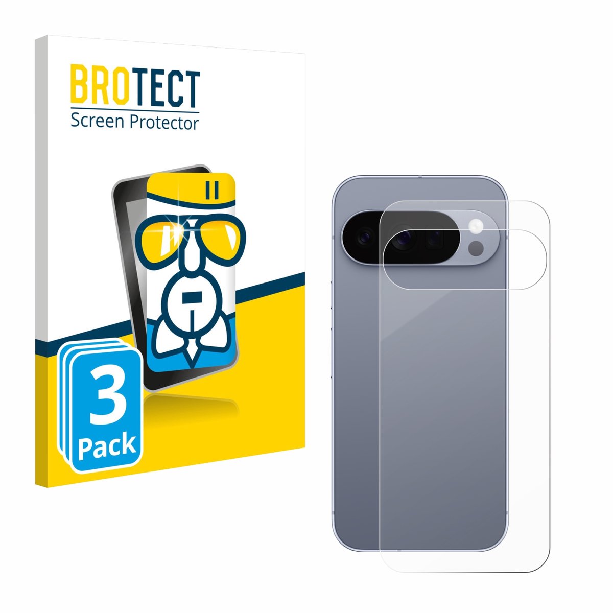 Screenprotector 3 Stuks voor Google Pixel 10 Pro (Achterkant) Beschermglas transparant