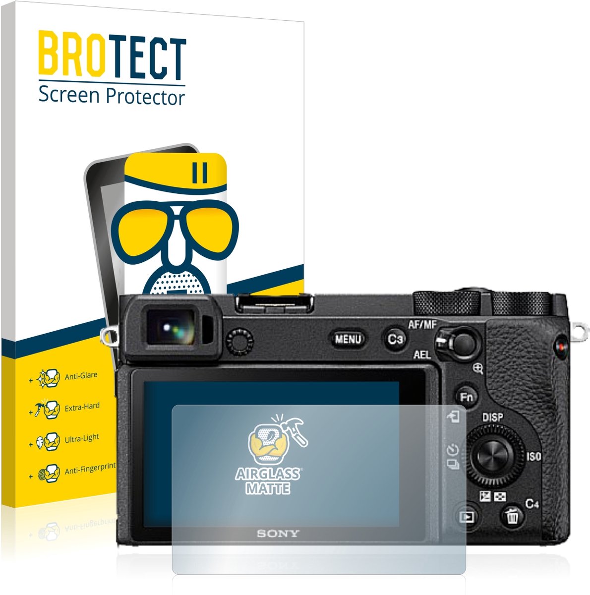 BROTECT - Screenprotector voor Sony Alpha 6600 - Folie Beschermfolie Beschermglas matte