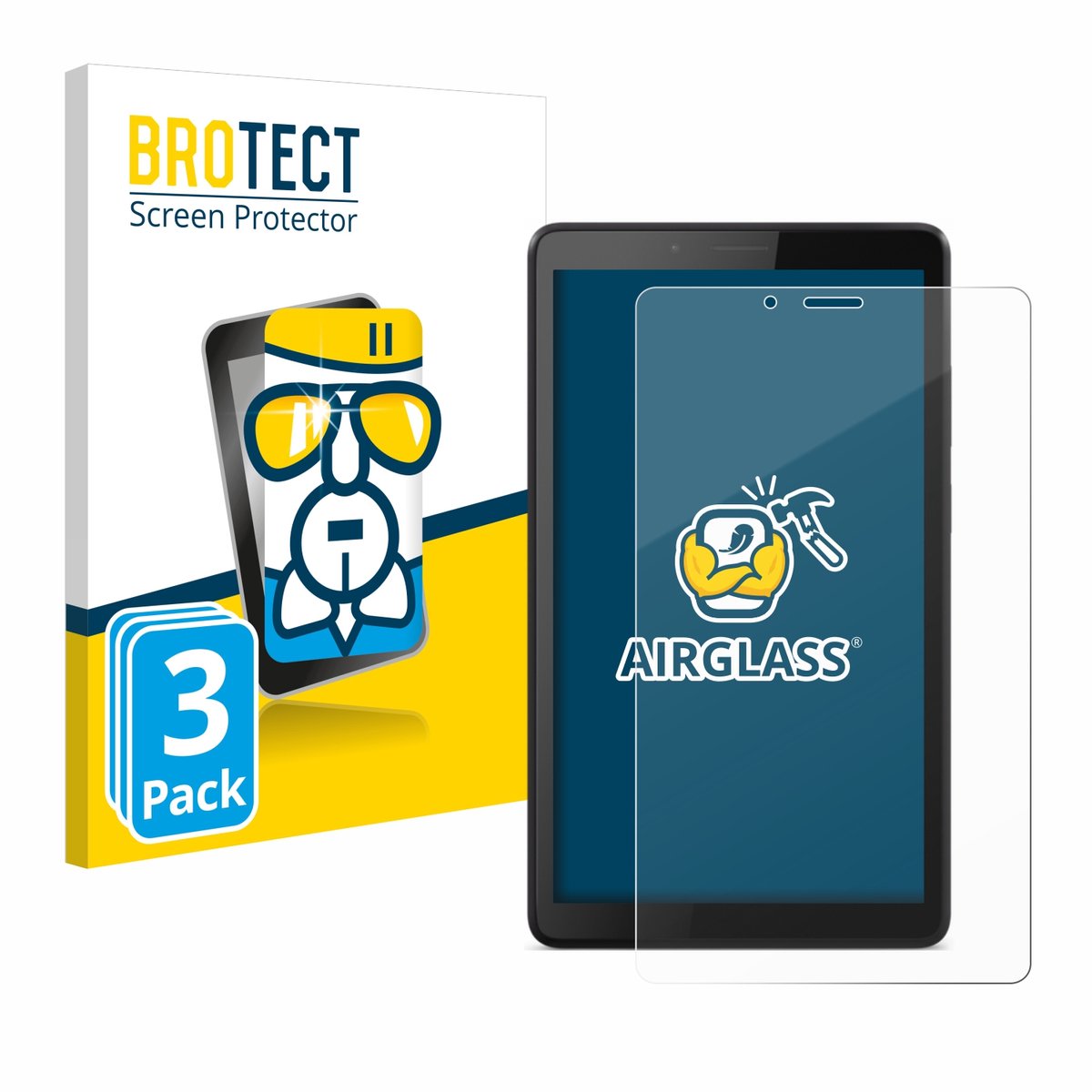 Screenprotector 3 Stuks voor Lenovo Tab M7 Beschermglas transparant