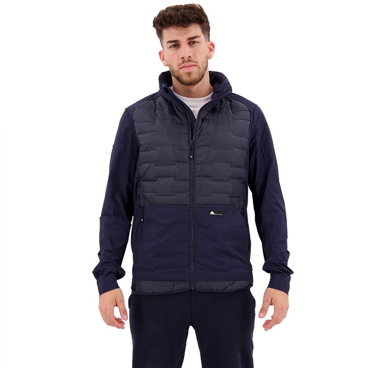 Superdry Hybrid Jas L Man Marineblauw