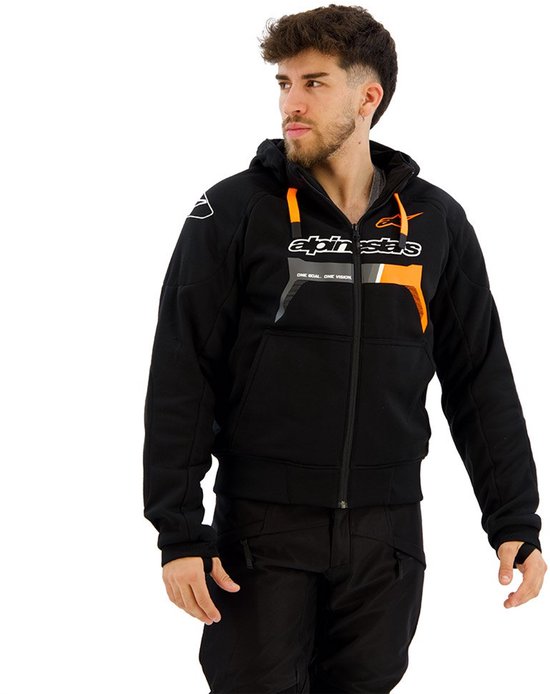 Alpinestars Chrome Ignition Hoodie Zwart Rood Fluo - | bol