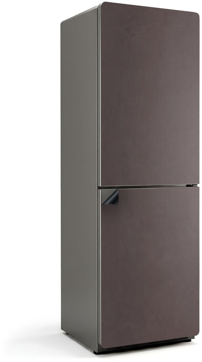 Wallfluent Magnetische Koelkastmat - Bruin Koelkast Magneet Sticker - 60 cm x 180 cm - Bruin Magnetische Koelkastmat - Decoratieve Koelkastfolie - Magneet Poster Voor Koelkast - Stijlvolle Koelkastfolie