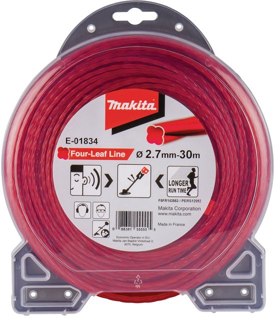 Makita E-01834 Maaidraad 2,7x30mtr Rood