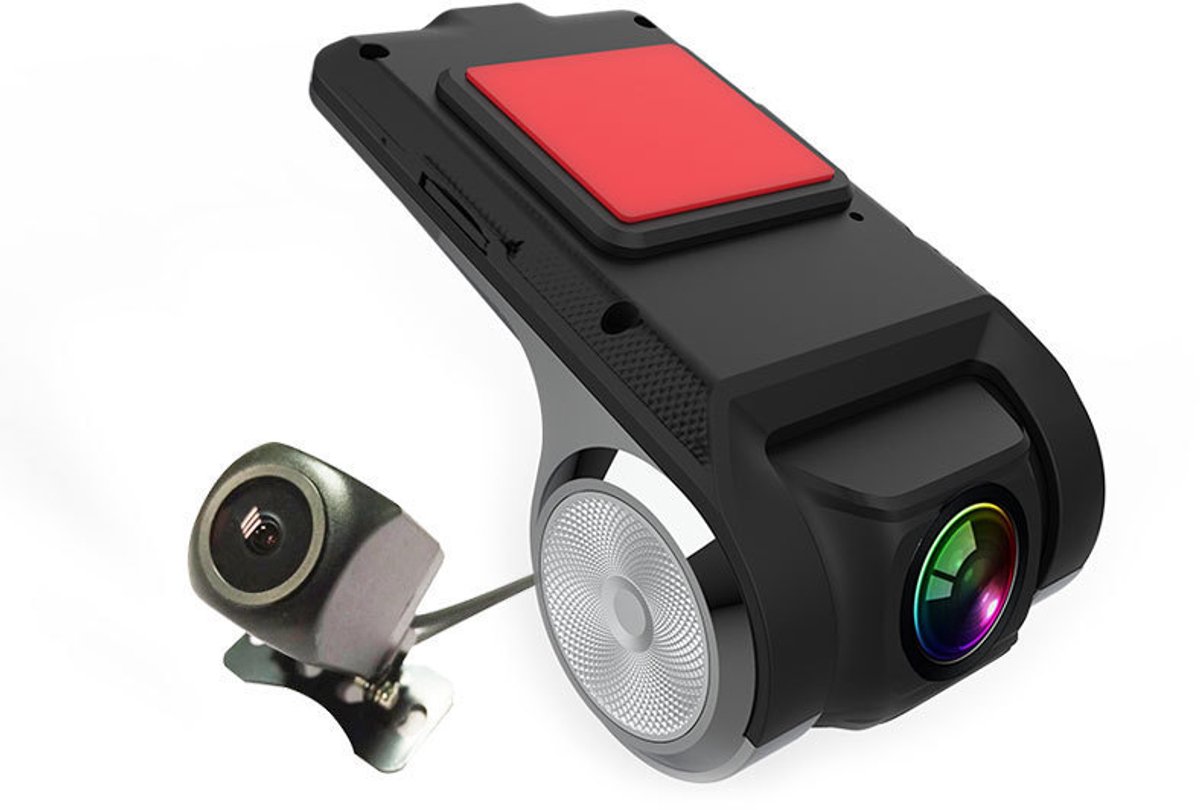 USB-auto DVR-camera-videorecorder, USB-dashcam, WDR Full HD-dashcam-autorecorder met 170° groothoeklens（Met 64G geheugenkaart）