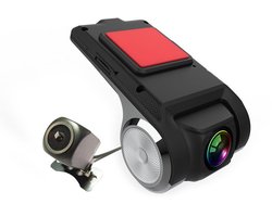USB-auto DVR-camera-videorecorder, USB-dashcam, WDR Full HD-dashcam-autorecorder met 170° groothoeklens（Met 64G geheugenkaart）