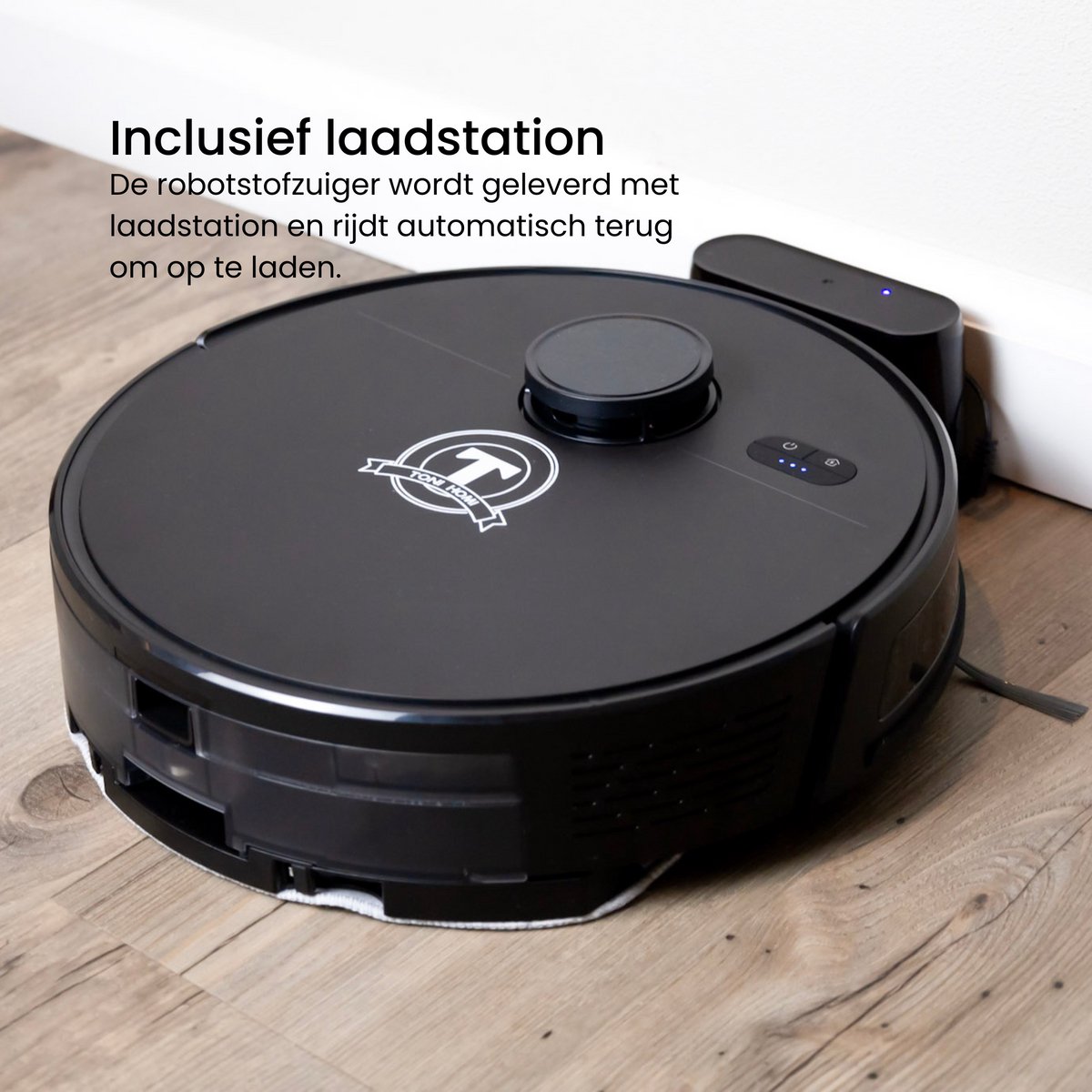 TONIHOMI M30 Robotstofzuiger met Dweilfunctie en Laser - afbeelding 3