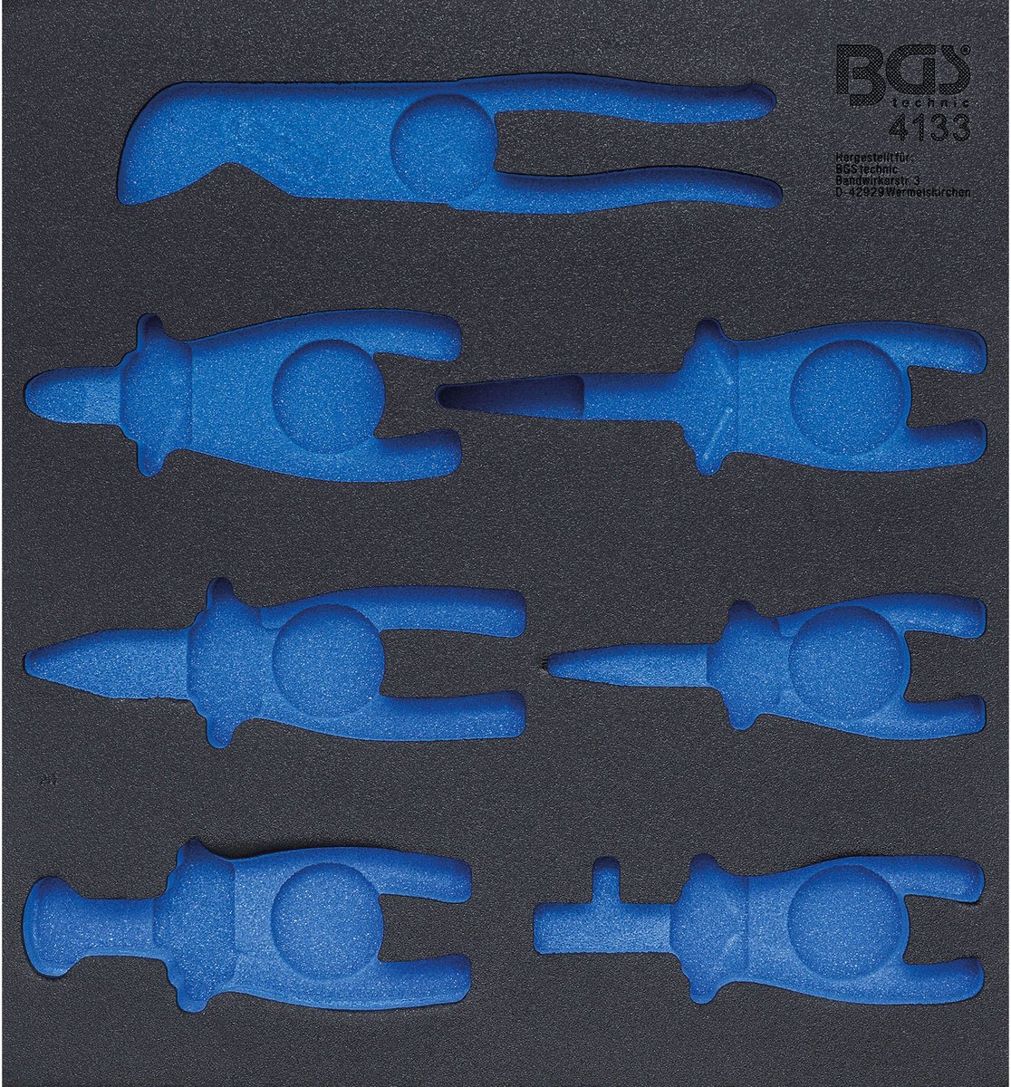BGS Werkplaatswageninleg 2/3 leeg voor Art. 4133 - 4133-1
