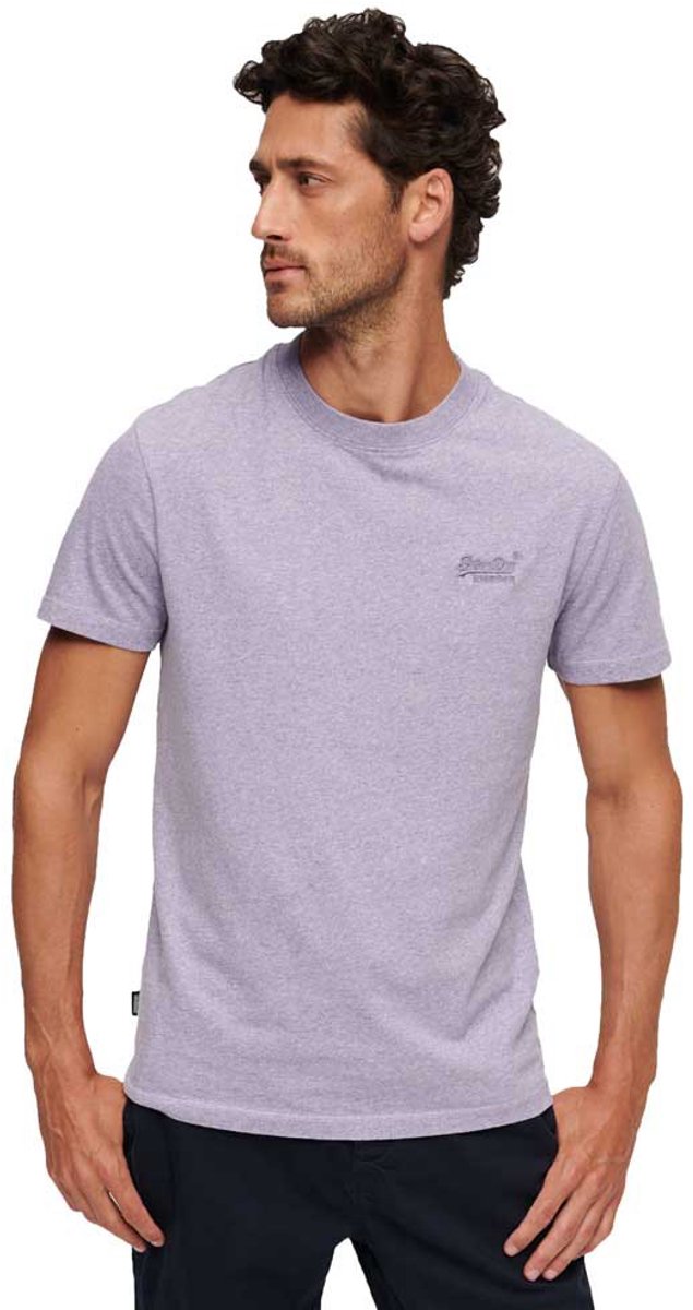 Superdry Essential Logo T-shirt Heren T-shirts Paars
