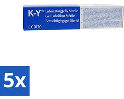 5 x K-Y Glijmiddel 82 gr - K-Y Bevochtigingsgel - Glijmiddel - Waterbasis - Bevochtigingsgel - Intiem Gebruik