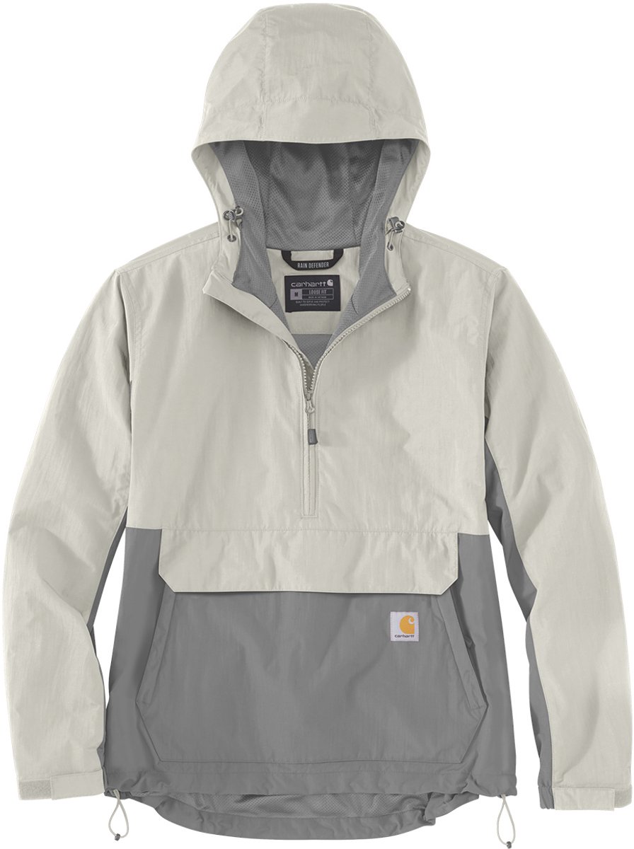 Carhartt Damen Jacke Loose Lightweight Anorak Malt Asphalt-XL Grijs