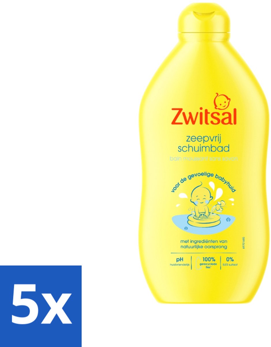 Image of 5 x Zwitsal Zeepvrij Schuimbad 400 ml - Zwitsal