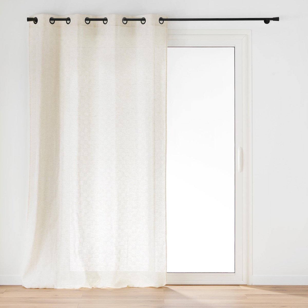 Raamdecoratie met linnen effect, 140 x 260 cm, LOGAN