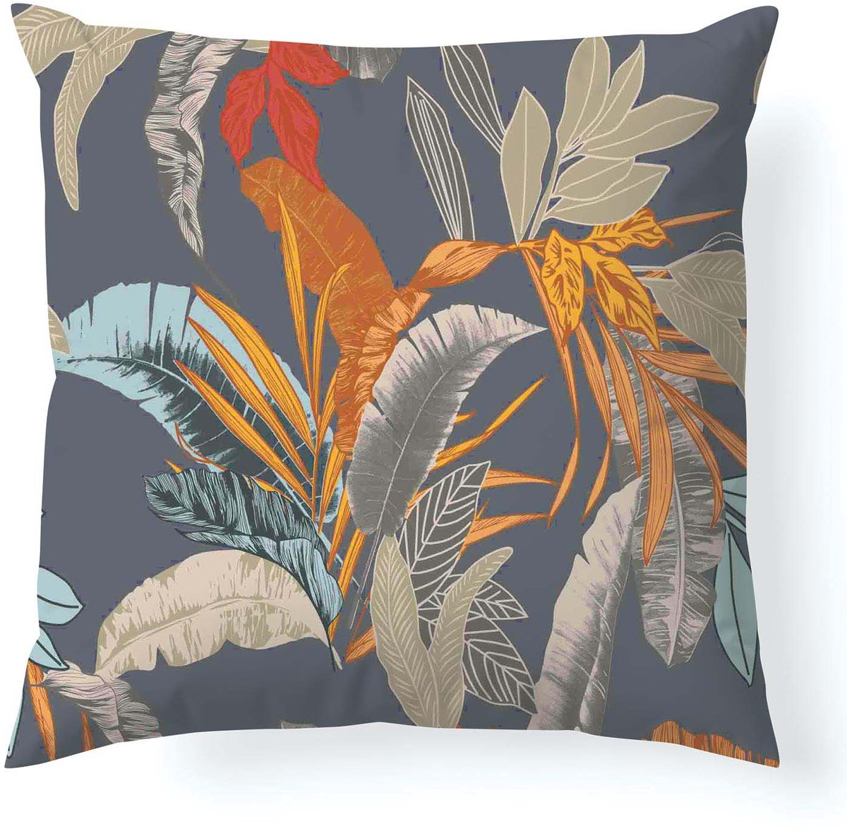 SATYNLOVE Kussensloop 40x40cm Katoen Satijn Plantenprint