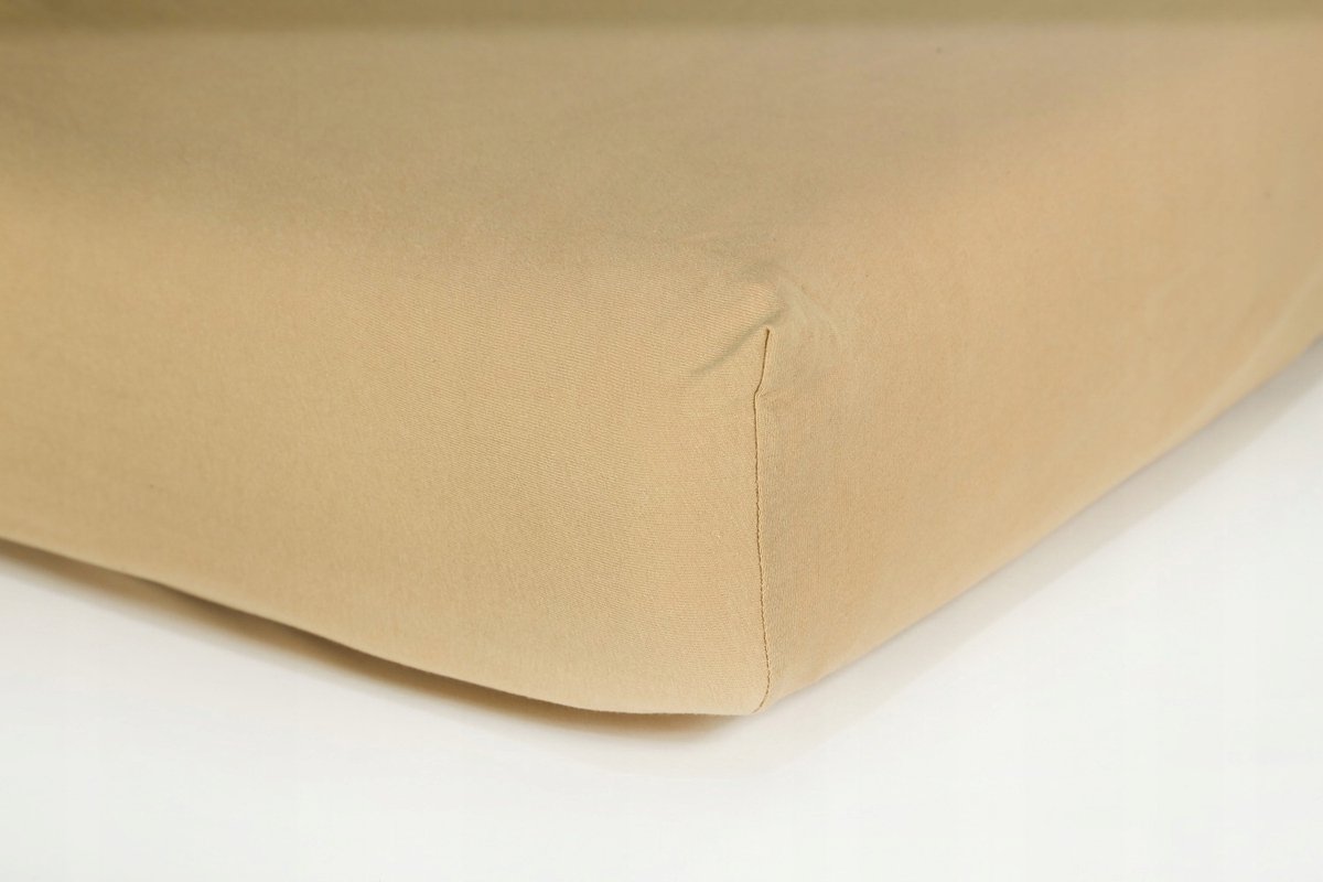 Jersey Hoeslaken met Elastiek - Beige 180x200 cm