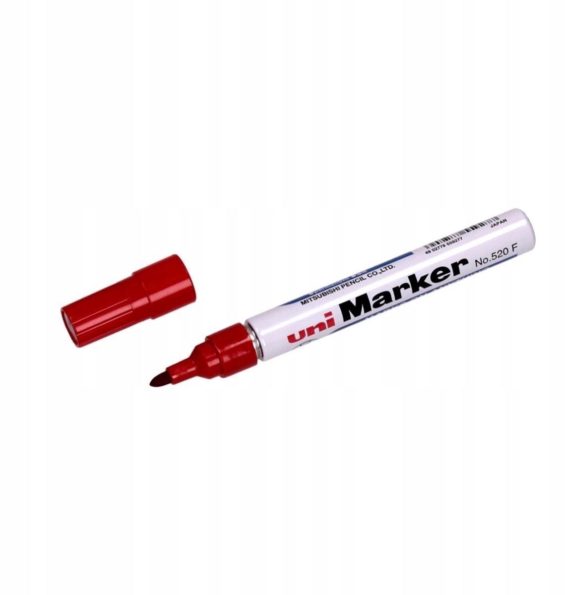 Uni 520 Permanente Marker Rood - 1 Stuk
