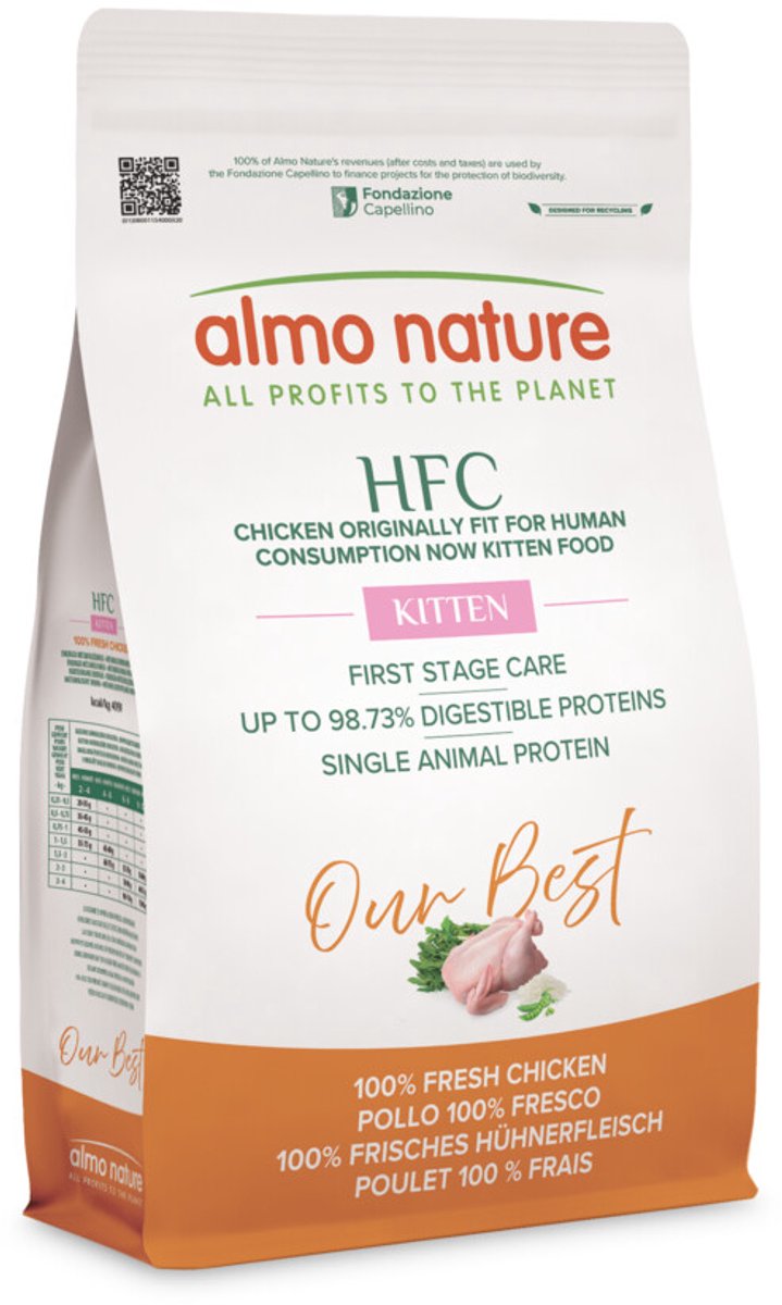 Almo Nature Almo Nature HFC Kattenvoer Droog Kip - 1,2 kg