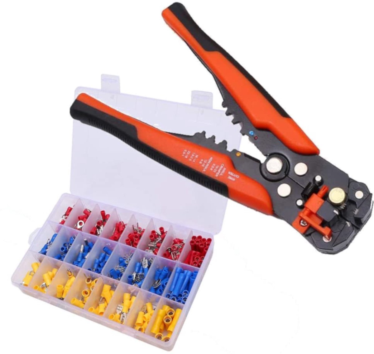 Automatische striptang en krimpset 400-delig
