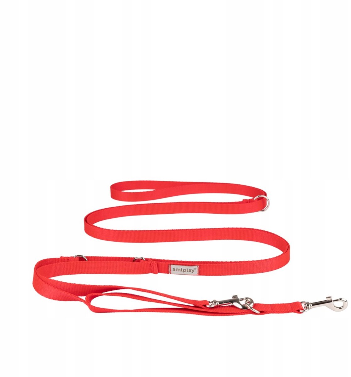 Amiplay Samba Verstelbare Hondensnoer 8-in-1 Rood XL 200-400cm