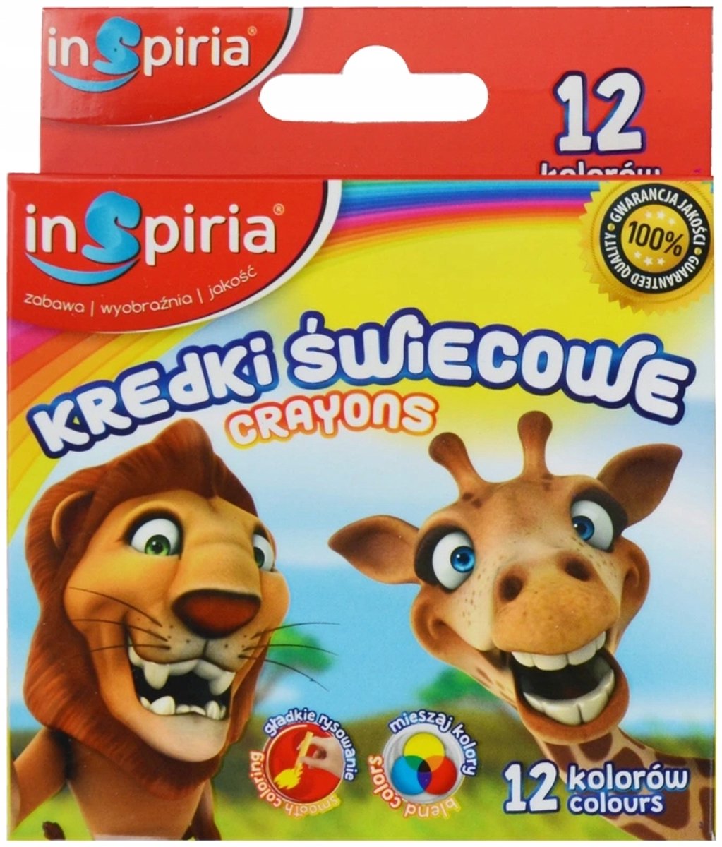 Inspira Wasco-krijtjes Set 18 Kleuren - Duurzaam & Niet-toxisch