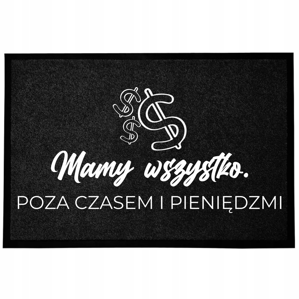 Funny Deurmat Zwart 40x60cm - Antislip & Sneldrogend