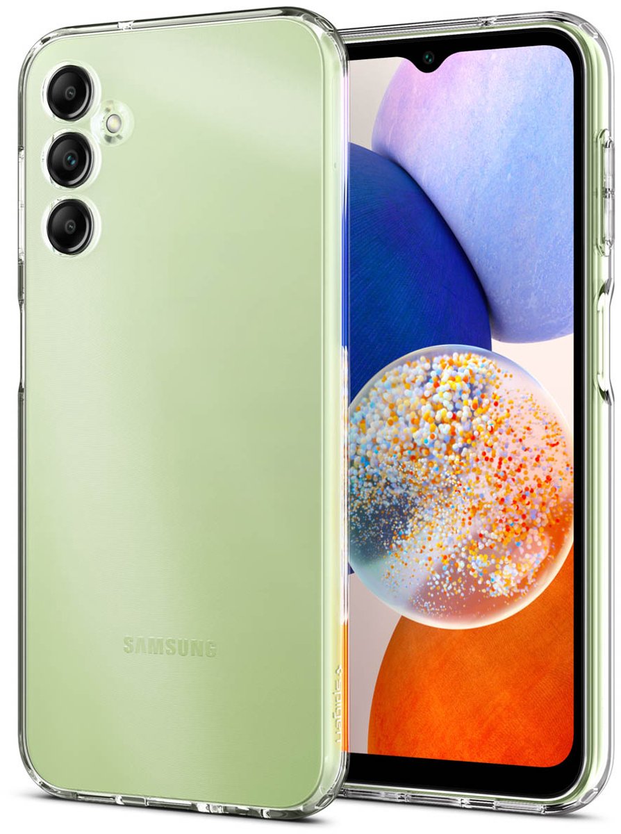 Spigen Liquid Air Hoesje Geschikt voor Samsung Galaxy A14 Back Cover Transparant