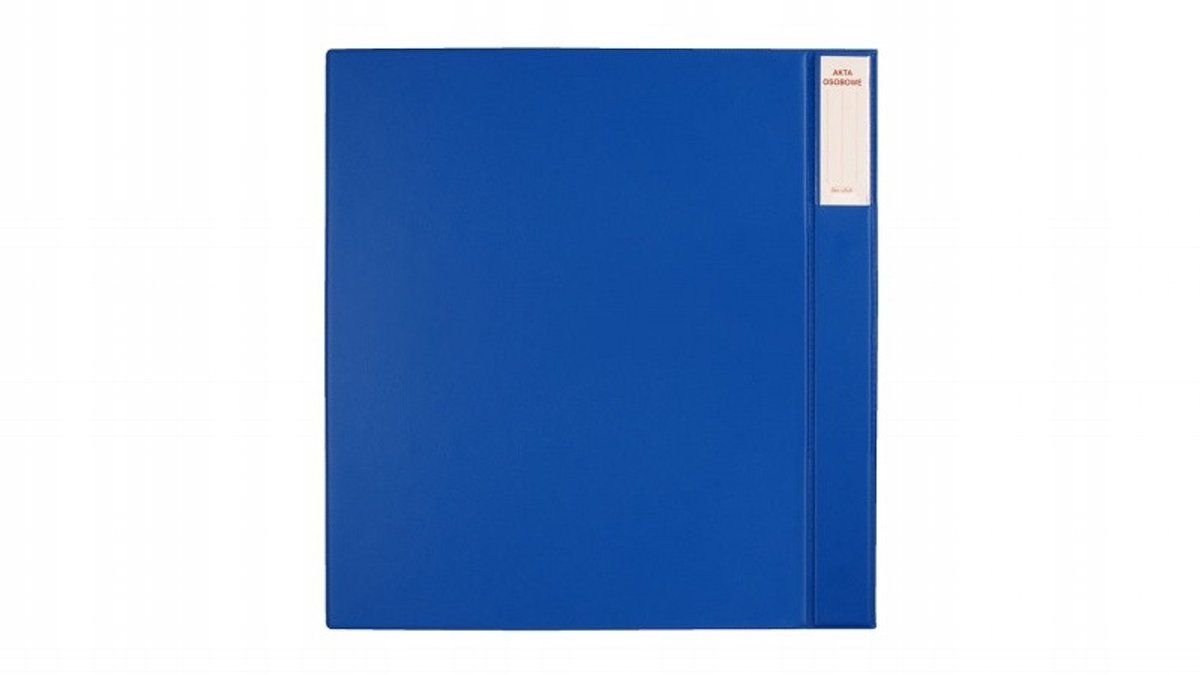 BIURFOL A4 Dossier Map Blauw met 3 Kleppen en Ringmechanisme