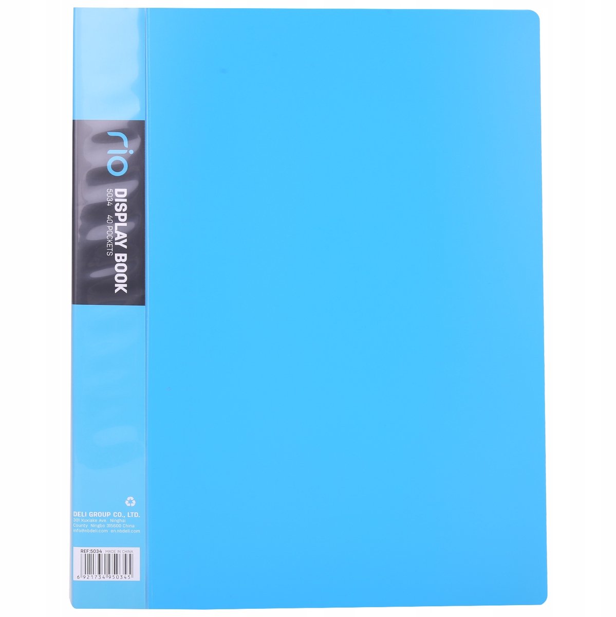 Deli RIO A4 Presentatiekaart Blauw - 40 Hoesjes
