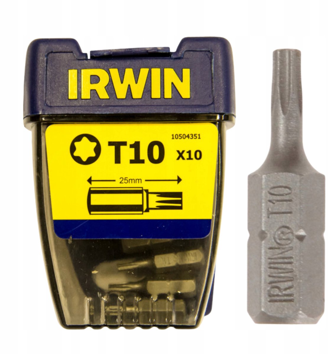IRWIN Torx T10 Bits 1/4" 25mm - 10 st