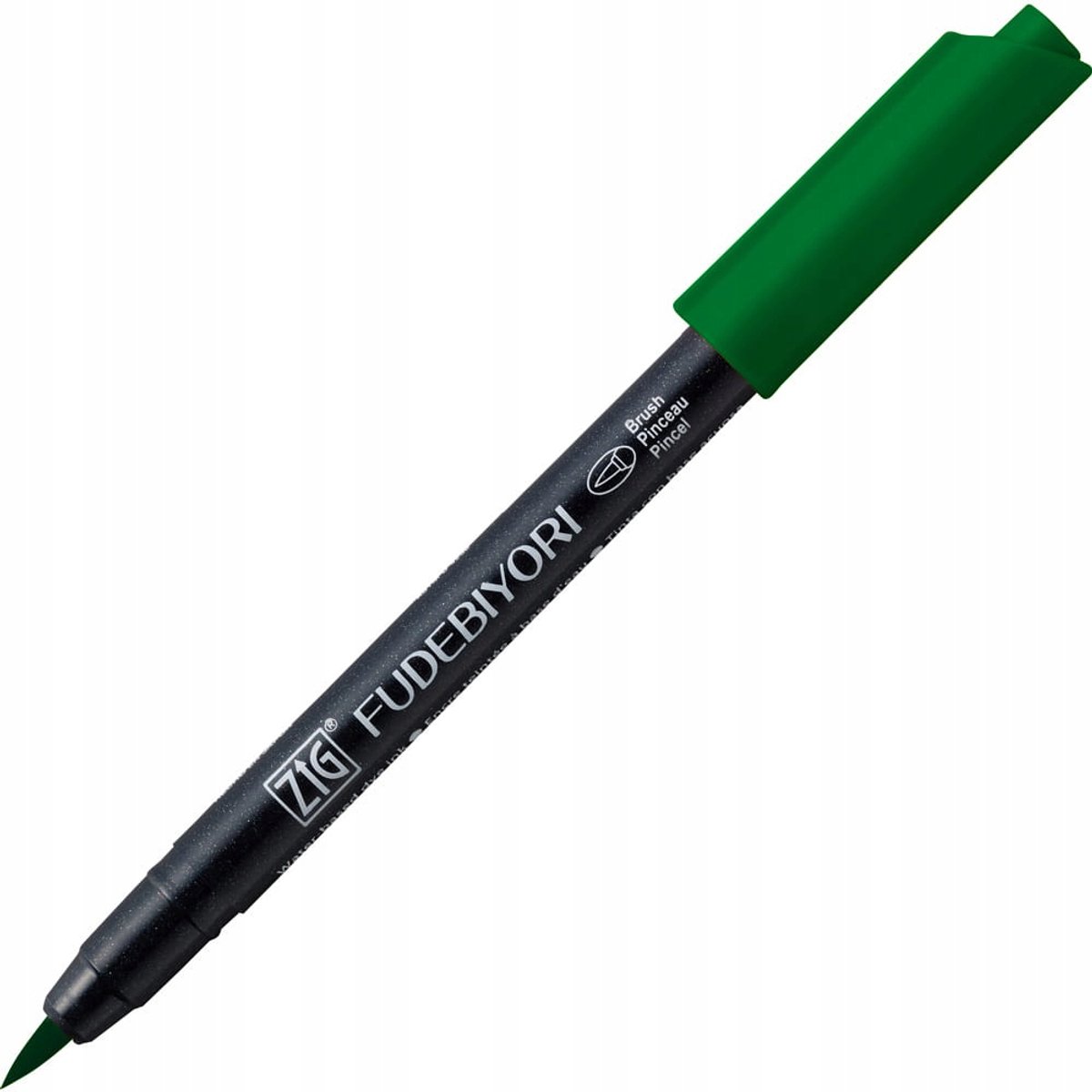 Kuretake Fudebiyori Brush Marker Groen - Vloeibare inkt