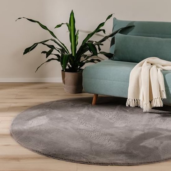 Rond wollen vloerkleed - Wise Geel | Kleur in huis brengen