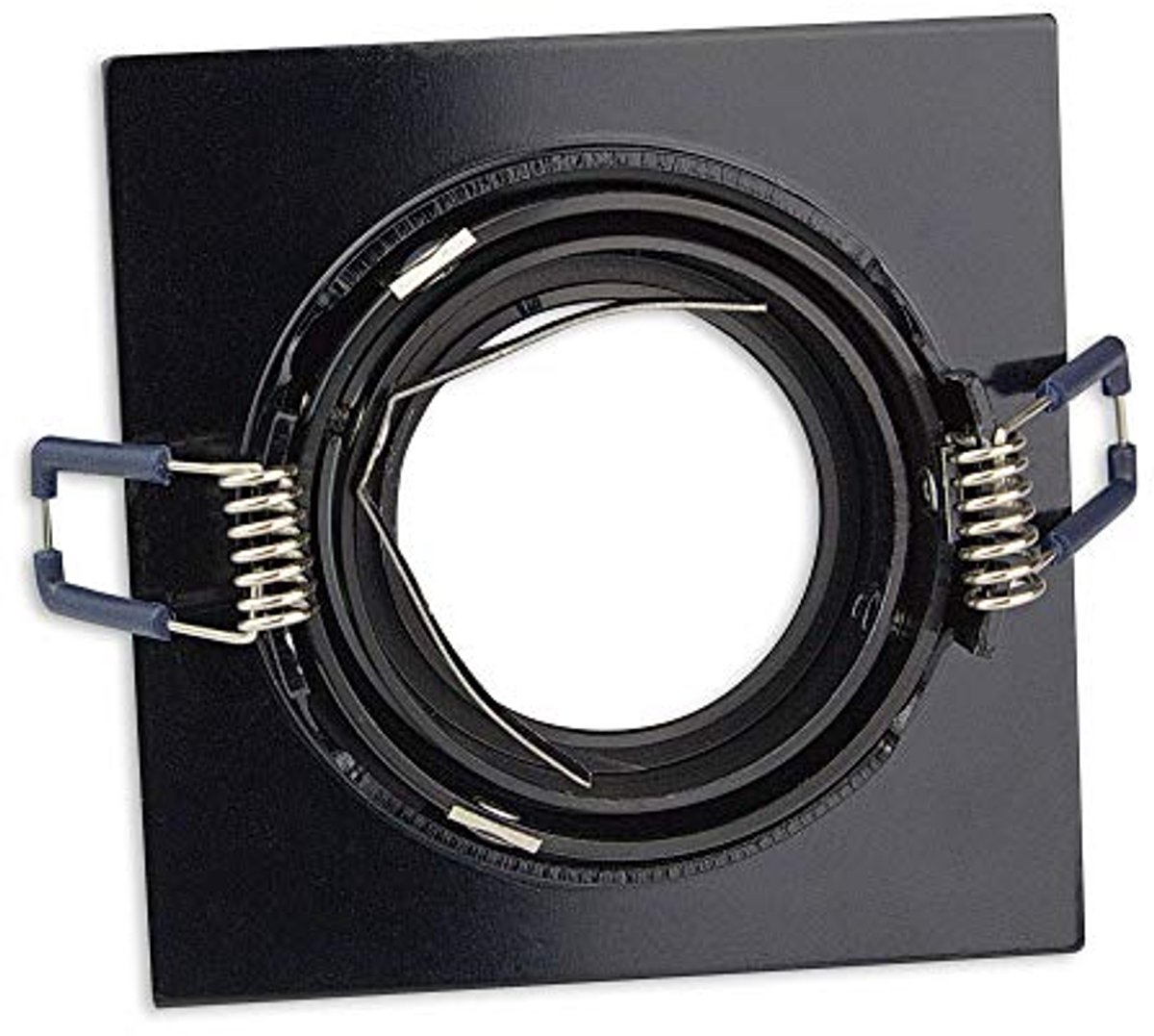6x Vierkante LED-inbouwspots - 7 Watt Warm Wit Draaibaar Aluminium - 230V - Ideaal Voor Sp